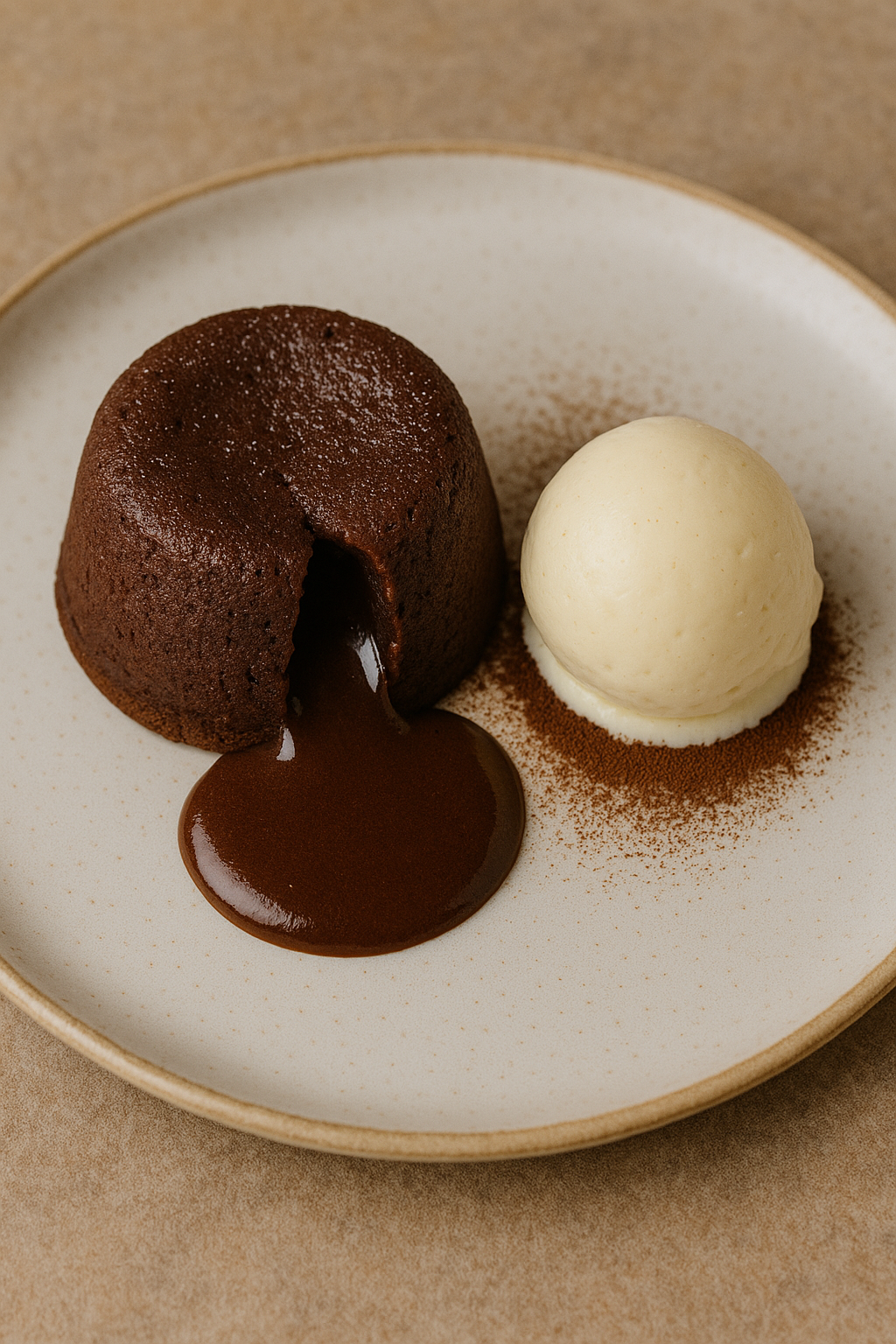 Lava Cake s sladoledom